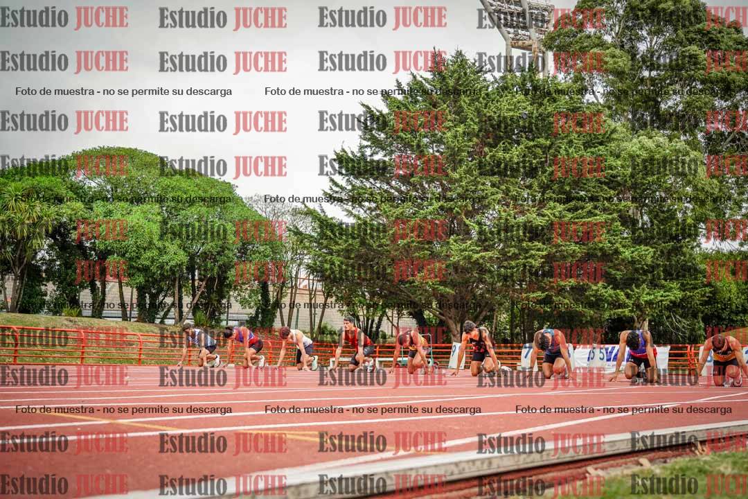 Fotos de los 100 m llanos de varones