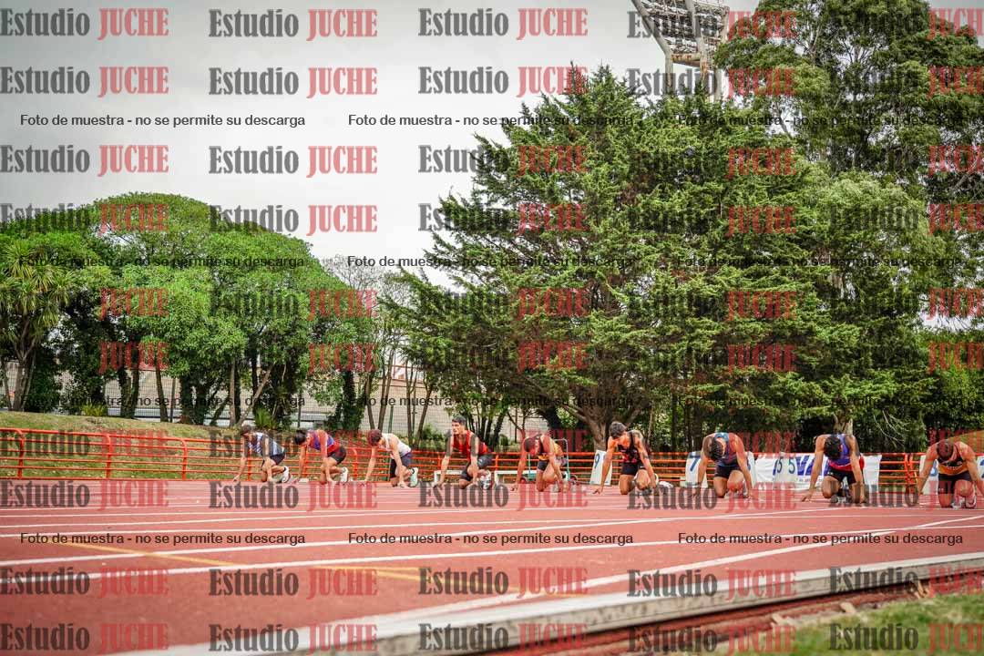 Fotos de los 100 m llanos de varones