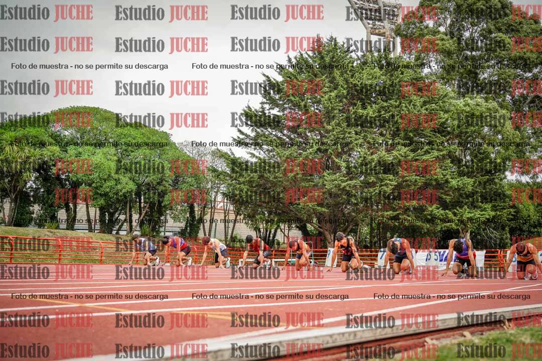 Fotos de los 100 m llanos de varones