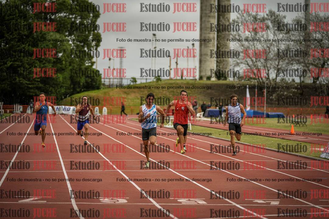 Fotos de los 100 m llanos de varones - decatlón 1