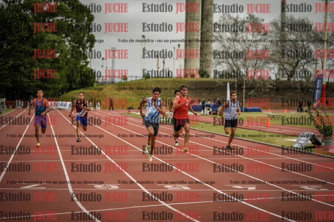 Fotos de los 100 m llanos de varones - decatlón 1