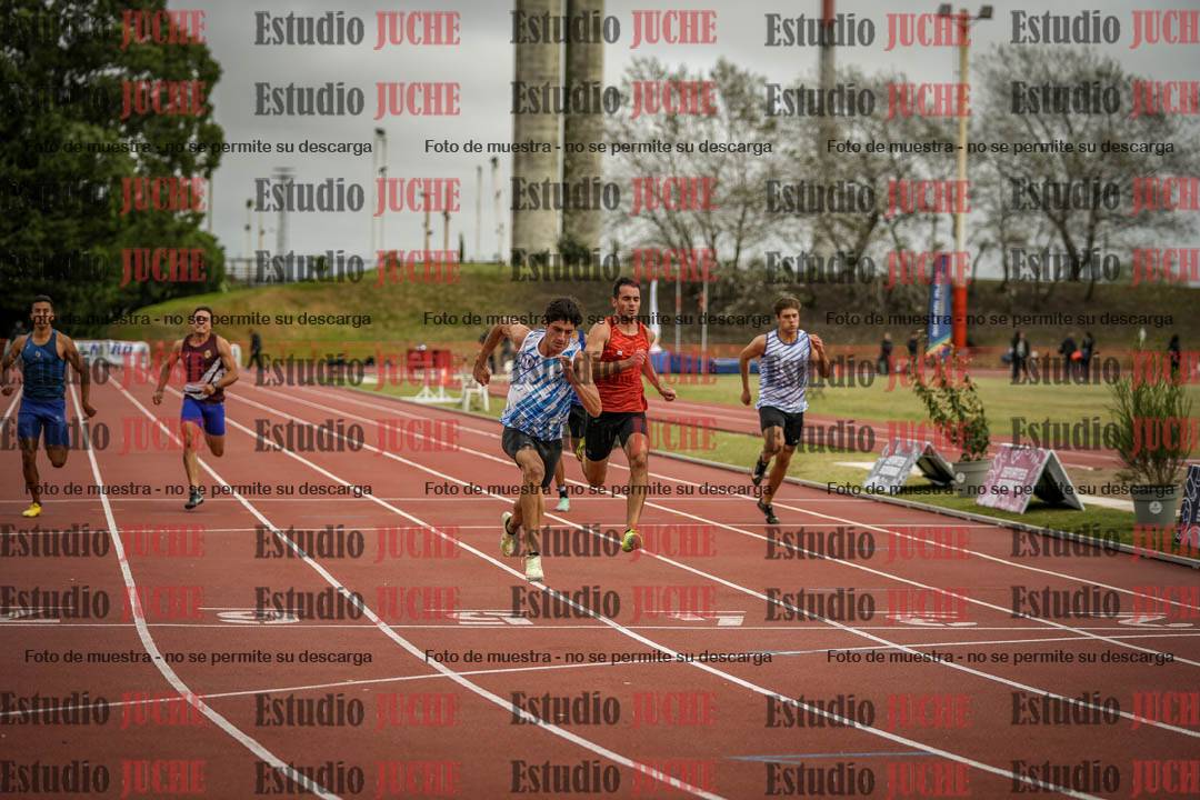 Fotos de los 100 m llanos de varones - decatlón 1