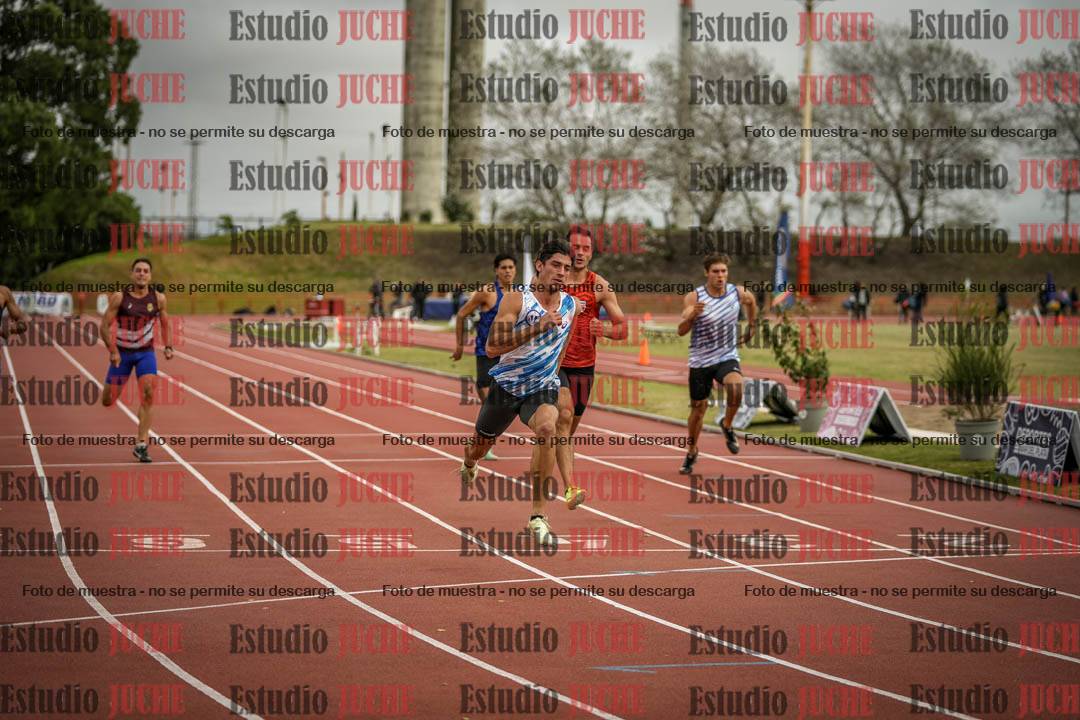 Fotos de los 100 m llanos de varones - decatlón 1
