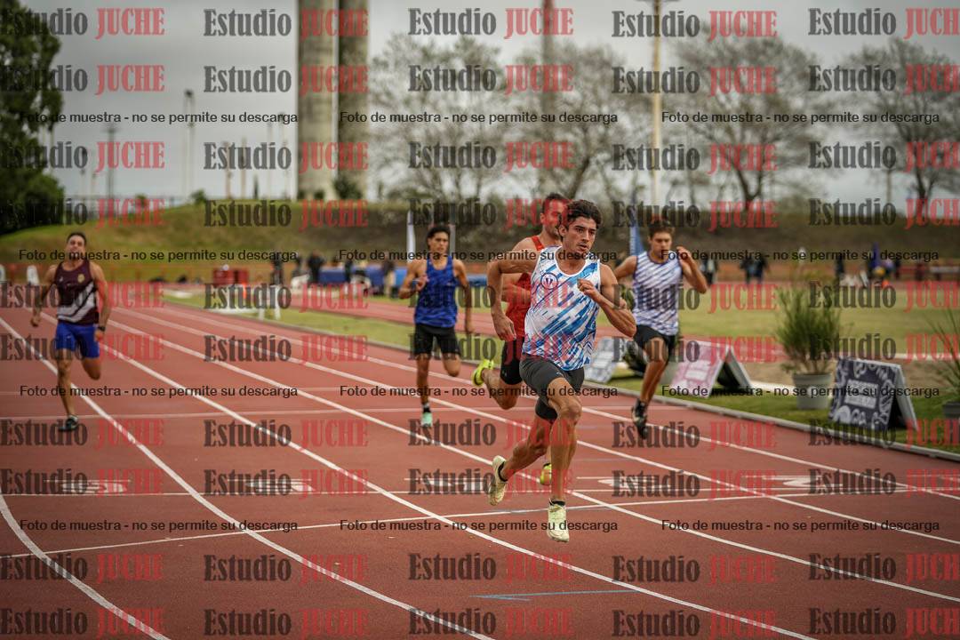 Fotos de los 100 m llanos de varones - decatlón 1