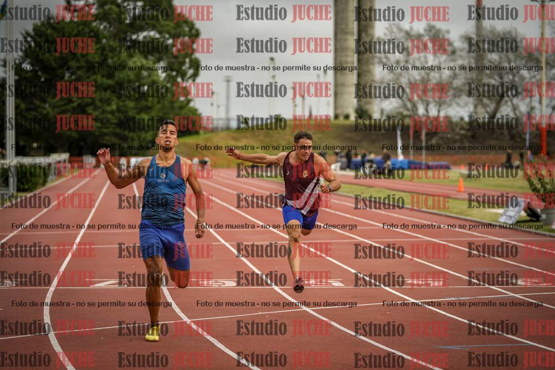 Fotos de los 100 m llanos de varones - decatlón 1