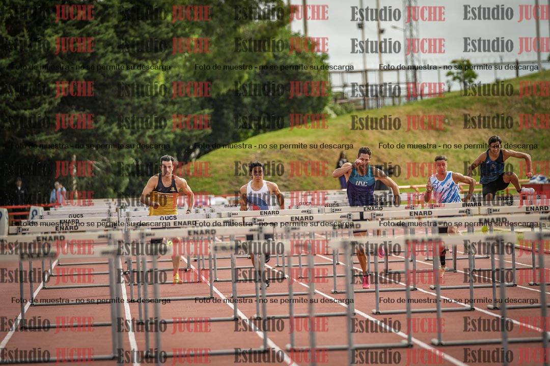 Fotos de los 110 m con vallas de varones - FINAL