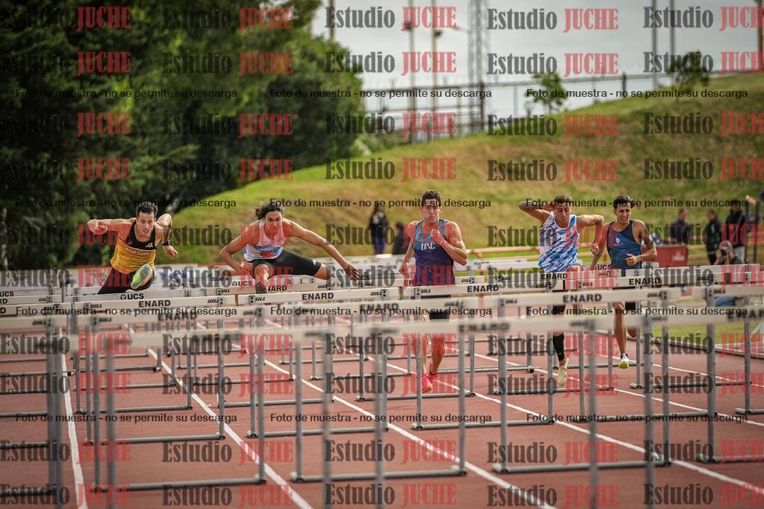 Fotos de los 110 m con vallas de varones - FINAL