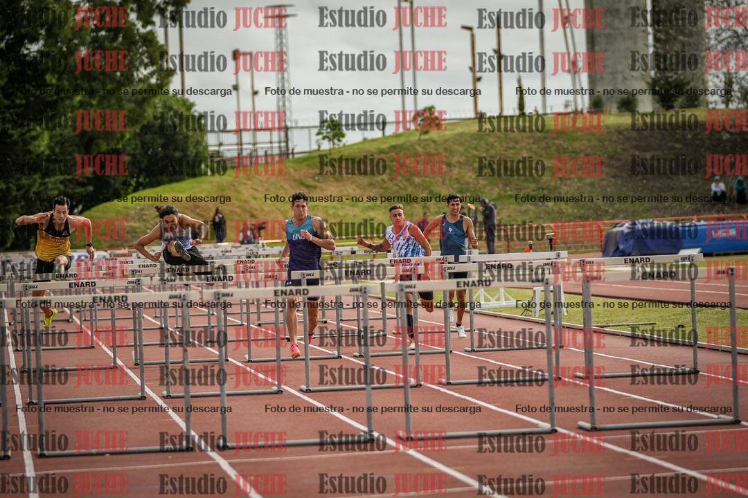 Fotos de los 110 m con vallas de varones - FINAL