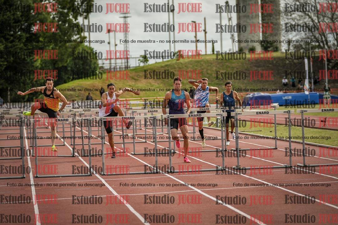 Fotos de los 110 m con vallas de varones - FINAL