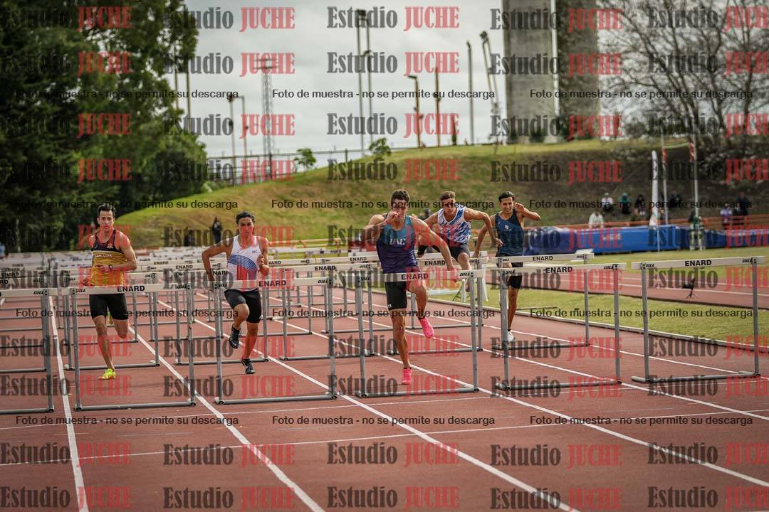 Fotos de los 110 m con vallas de varones - FINAL