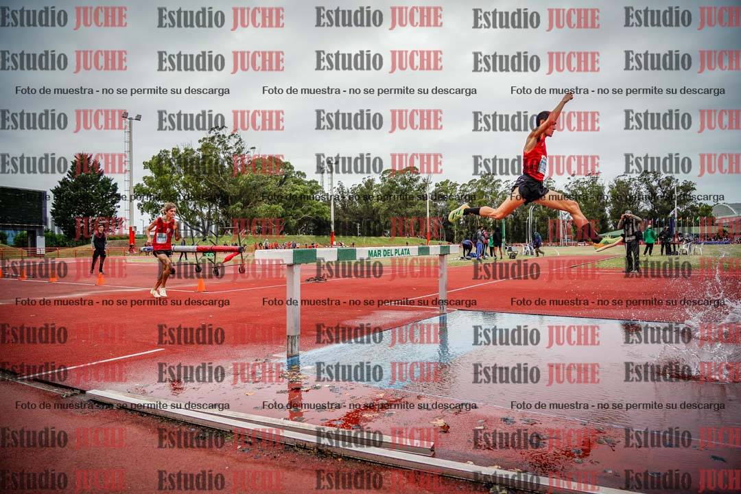 Fotos de los 3000 m con obstáculos de varones