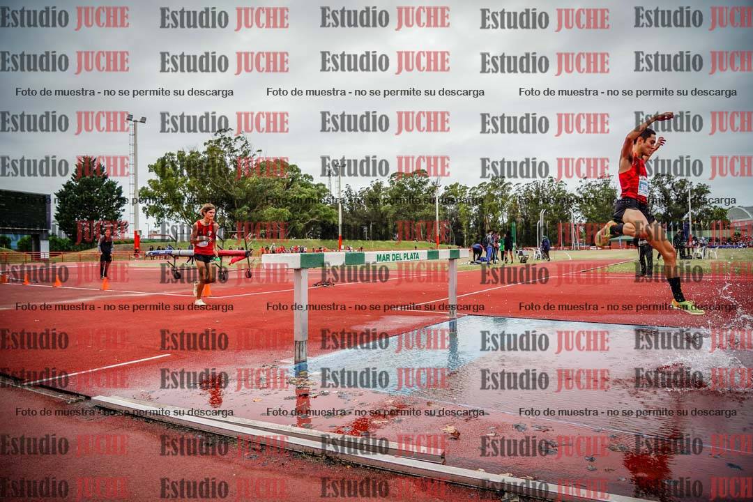 Fotos de los 3000 m con obstáculos de varones