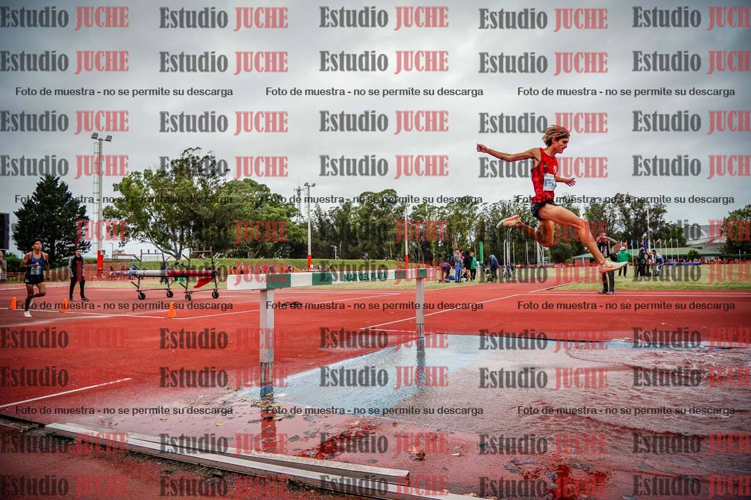 Fotos de los 3000 m con obstáculos de varones