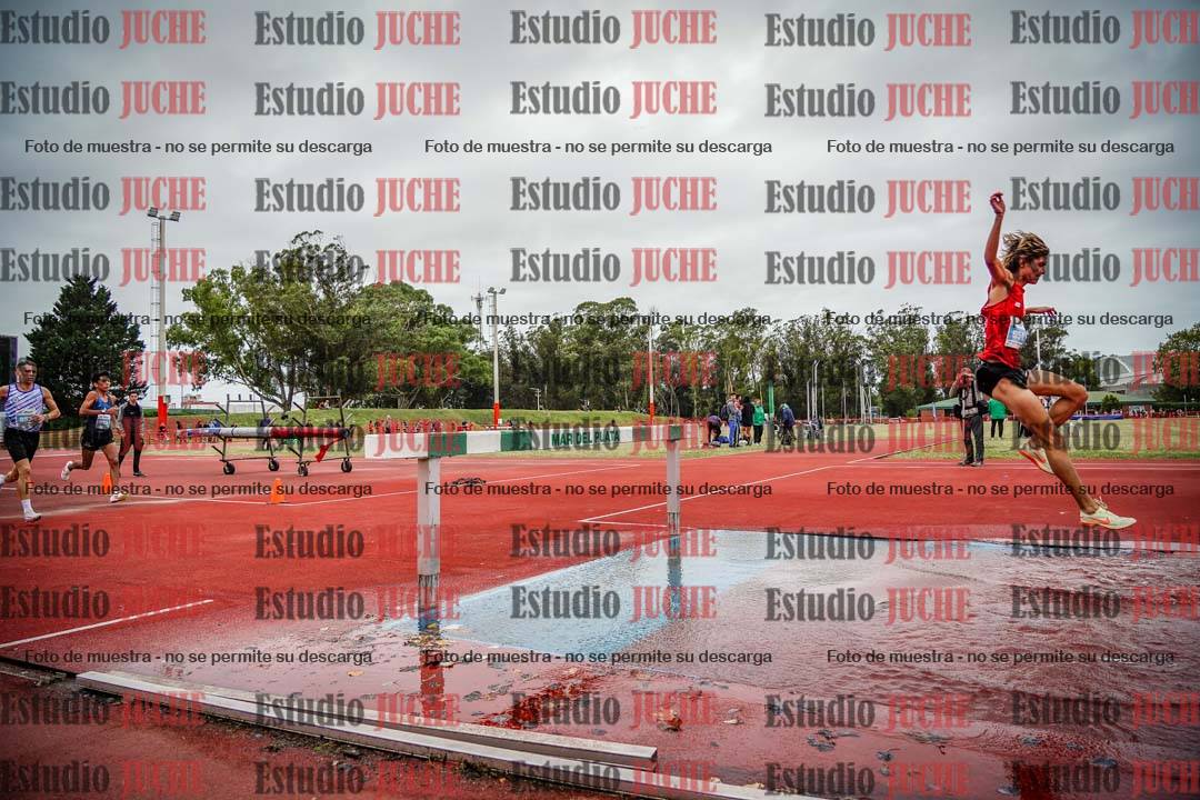 Fotos de los 3000 m con obstáculos de varones