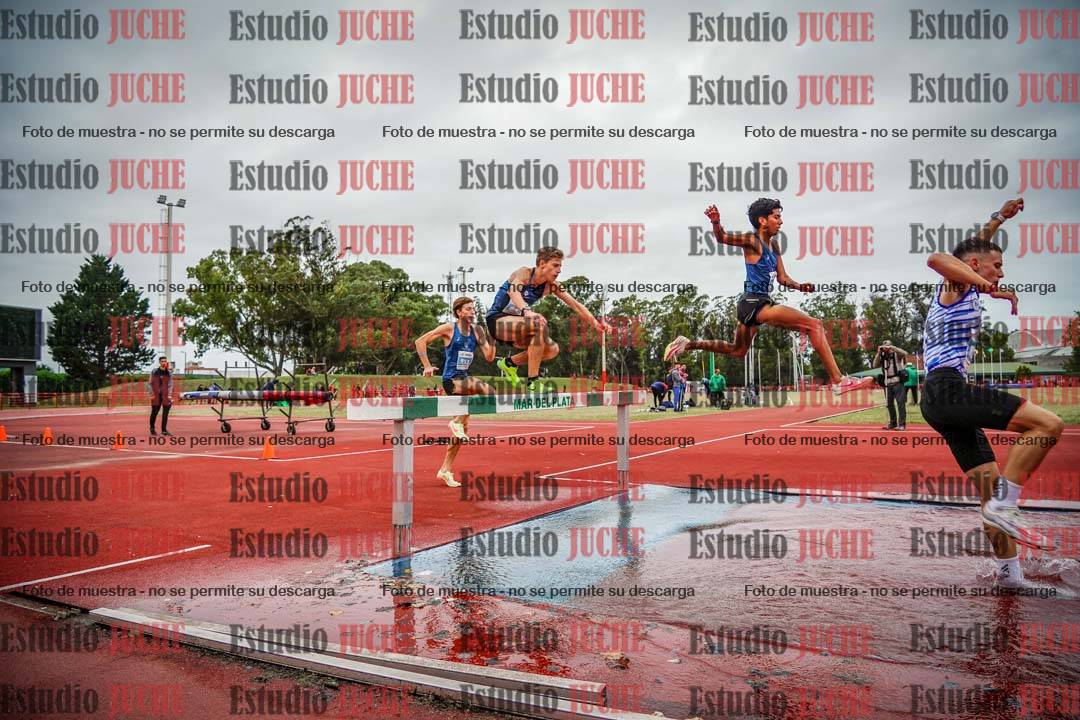 Fotos de los 3000 m con obstáculos de varones
