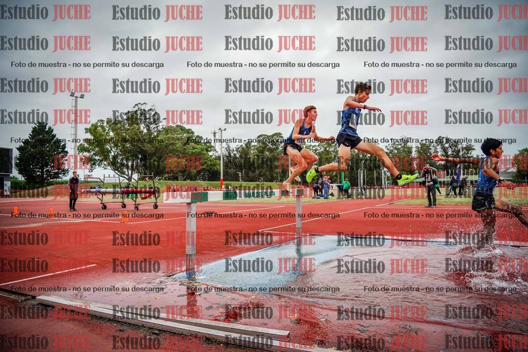 Fotos de los 3000 m con obstáculos de varones