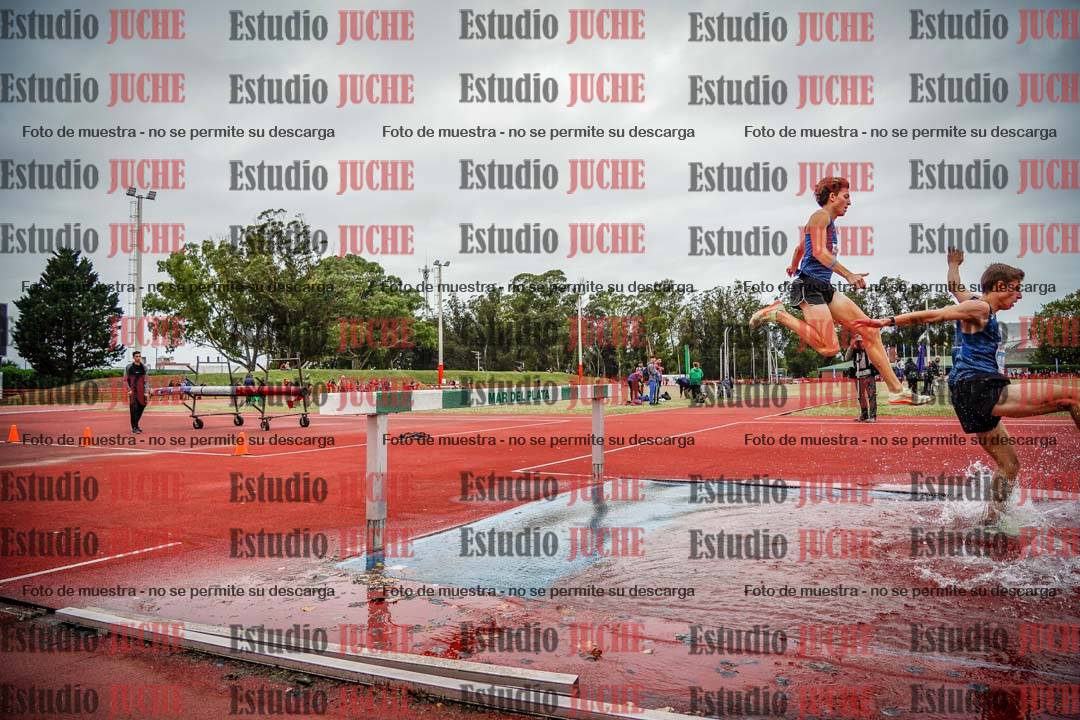 Fotos de los 3000 m con obstáculos de varones