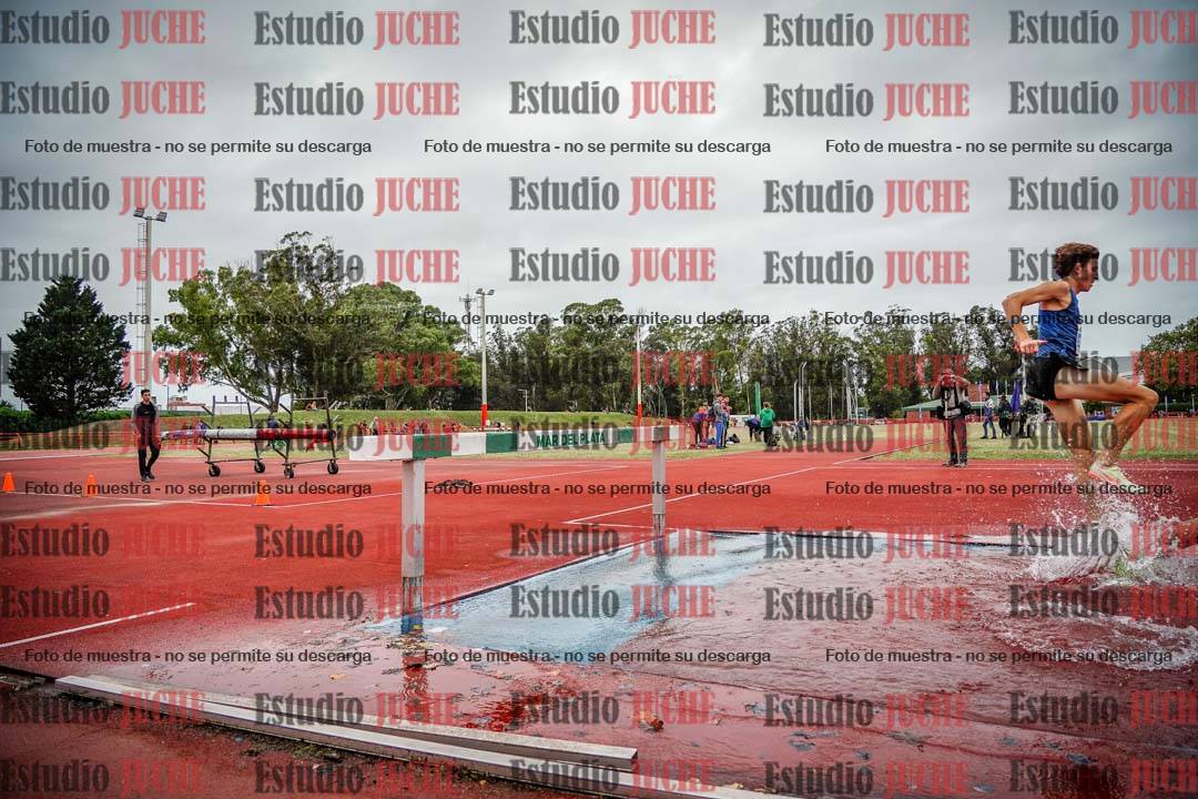 Fotos de los 3000 m con obstáculos de varones