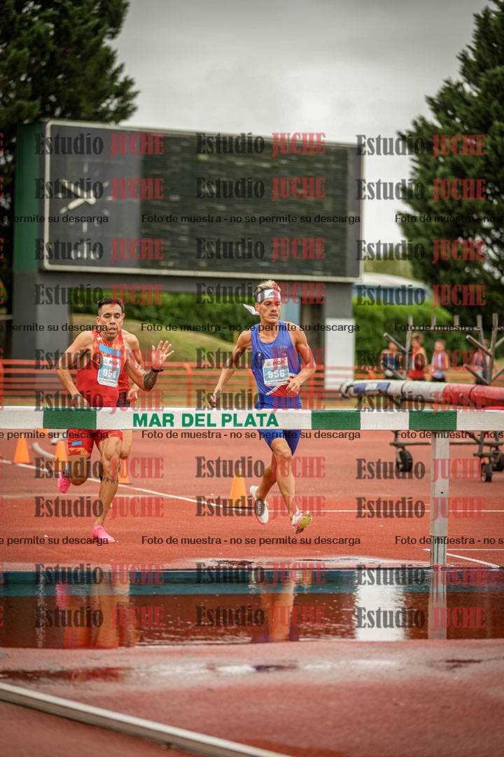 Fotos de los 3000 m con obstáculos de varones