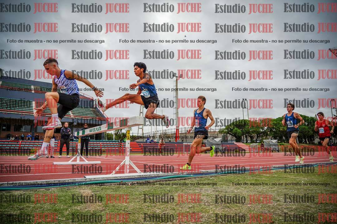Fotos de los 3000 m con obstáculos de varones