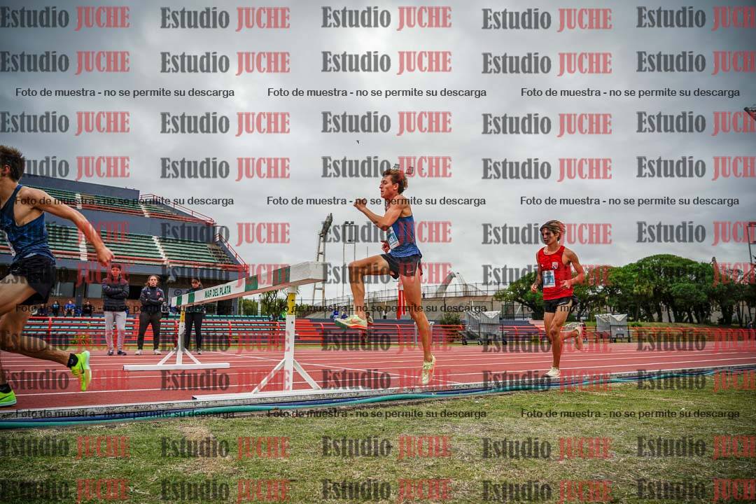 Fotos de los 3000 m con obstáculos de varones