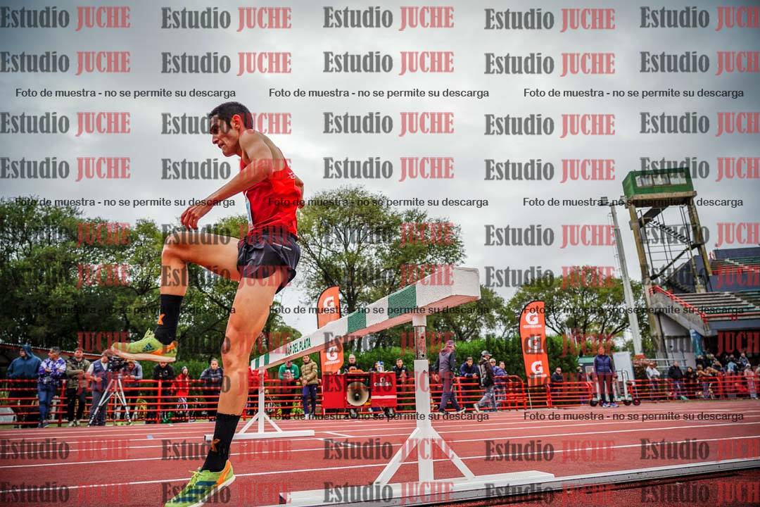 Fotos de los 3000 m con obstáculos de varones