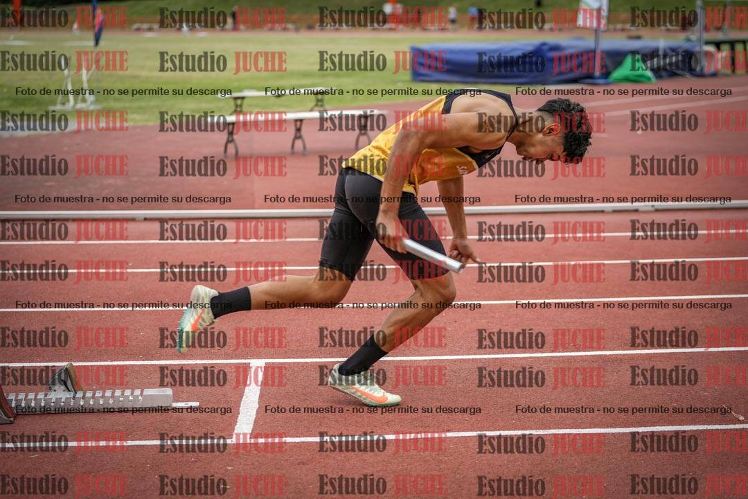 Fotos de las postas 4x100 m de varones