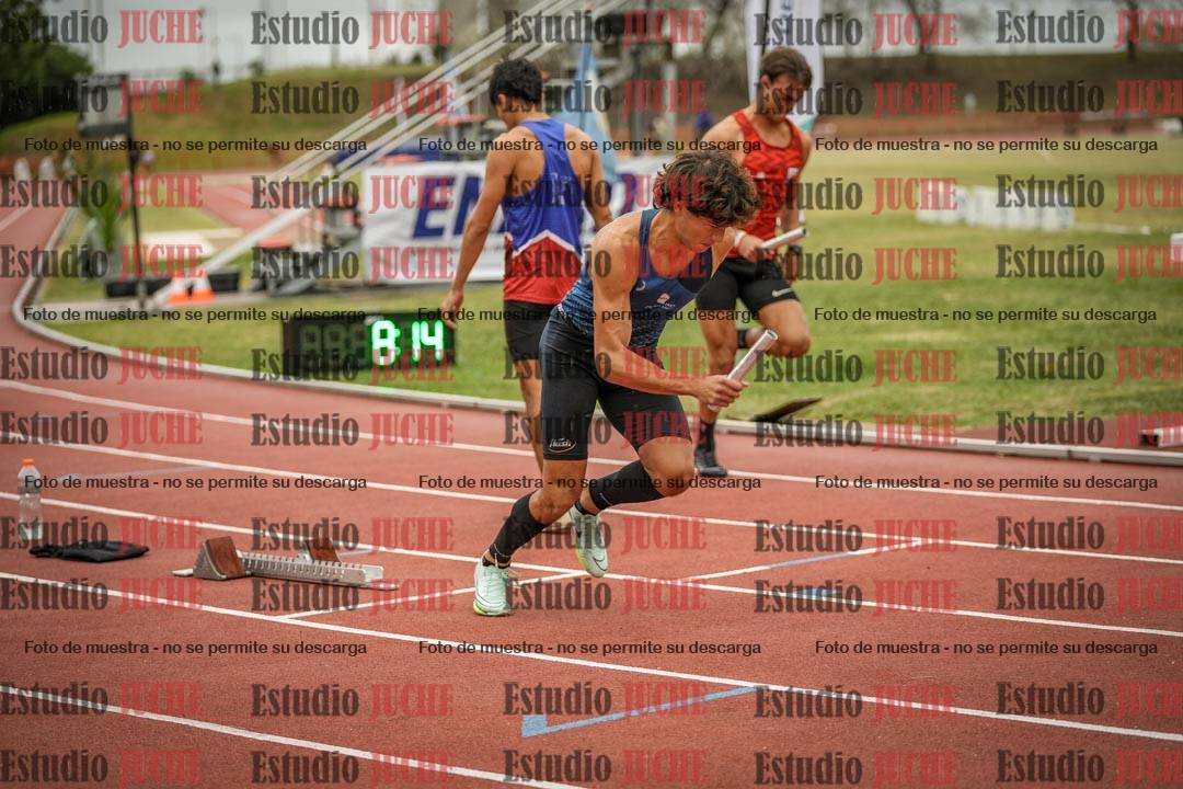 Fotos de las postas 4x100 m de varones