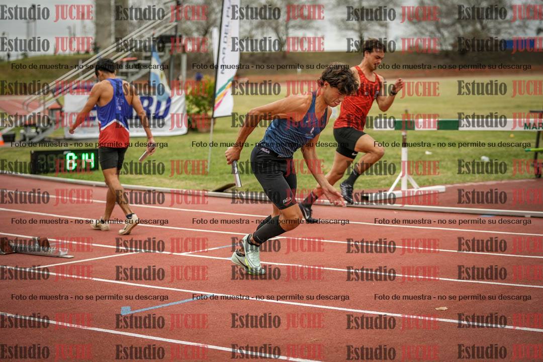 Fotos de las postas 4x100 m de varones