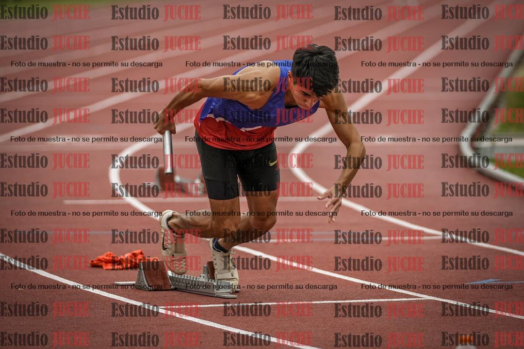 Fotos de las postas 4x100 m de varones