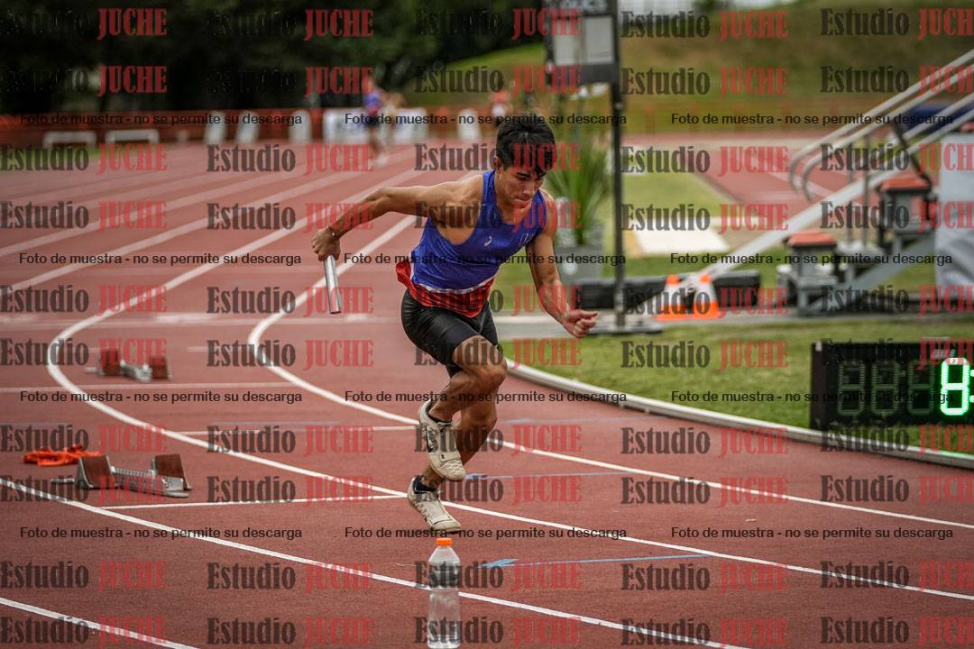 Fotos de las postas 4x100 m de varones