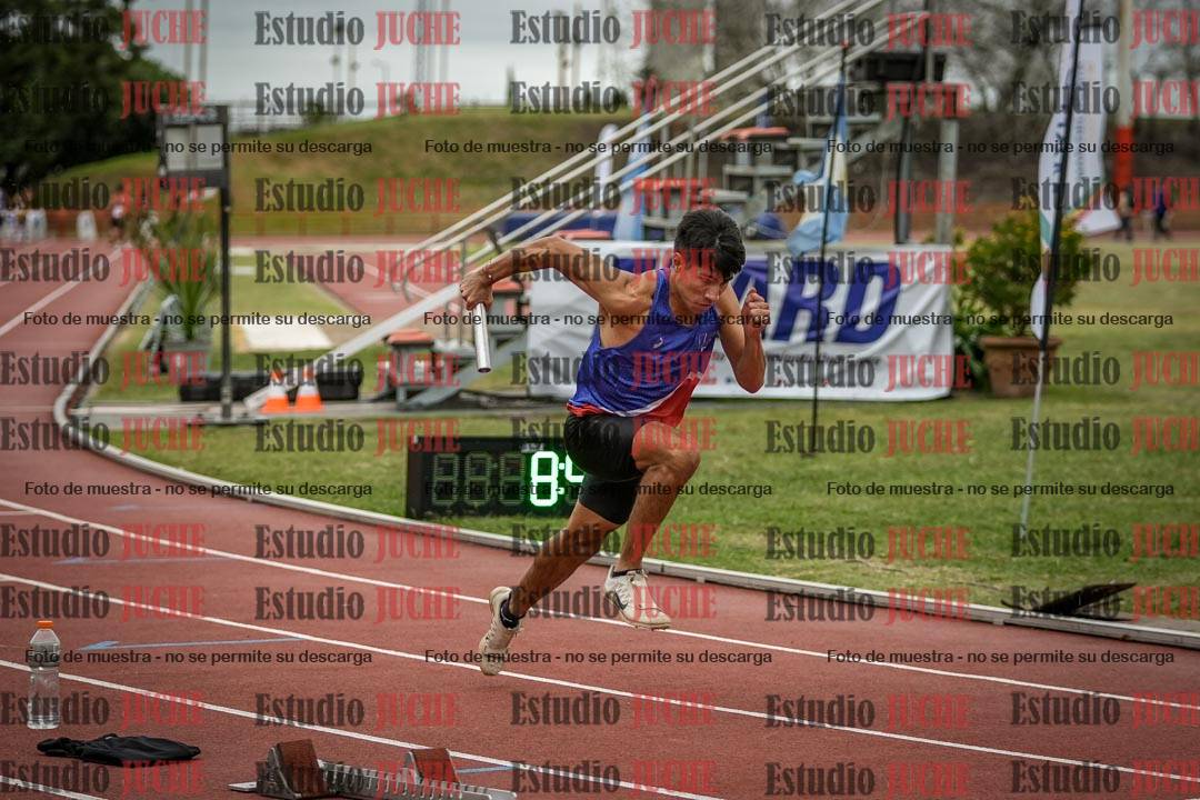 Fotos de las postas 4x100 m de varones