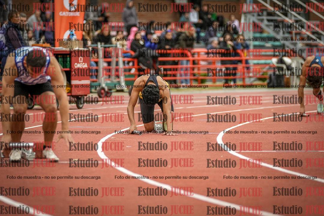 Fotos de las postas 4x100 m de varones