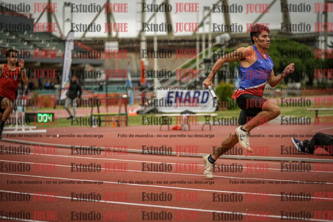 Fotos de las postas 4x100 m de varones