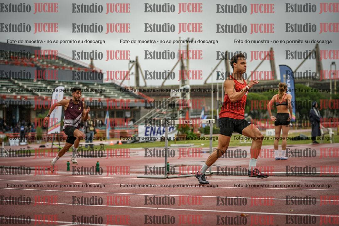 Fotos de los 400 m con vallas de varones - FINAL