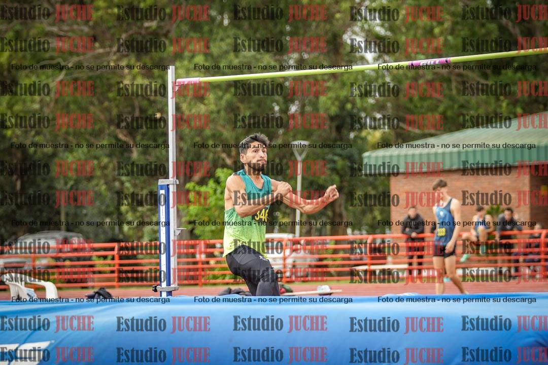 Fotos del salto en alto de varones