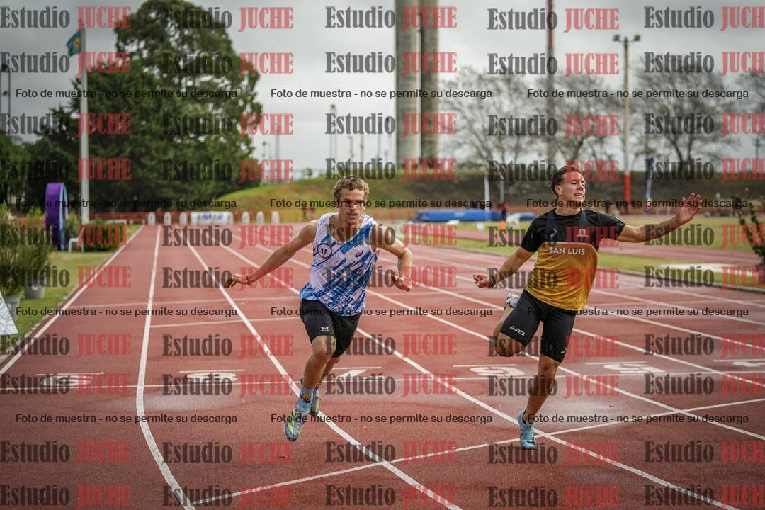 Fotos de los 200 m llanos de varones - FINAL