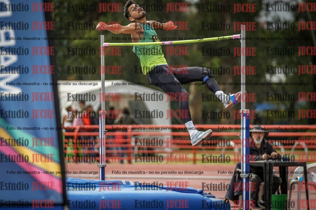 Fotos del salto en alto de varones