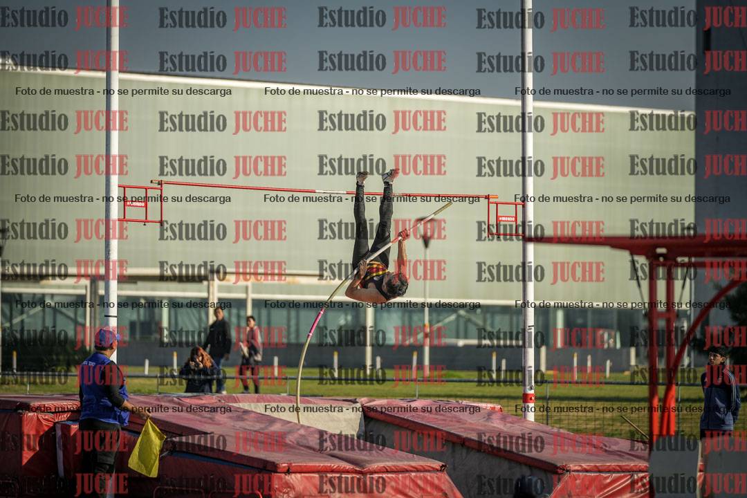 Fotos del salto con garrocha de mujeres y varones