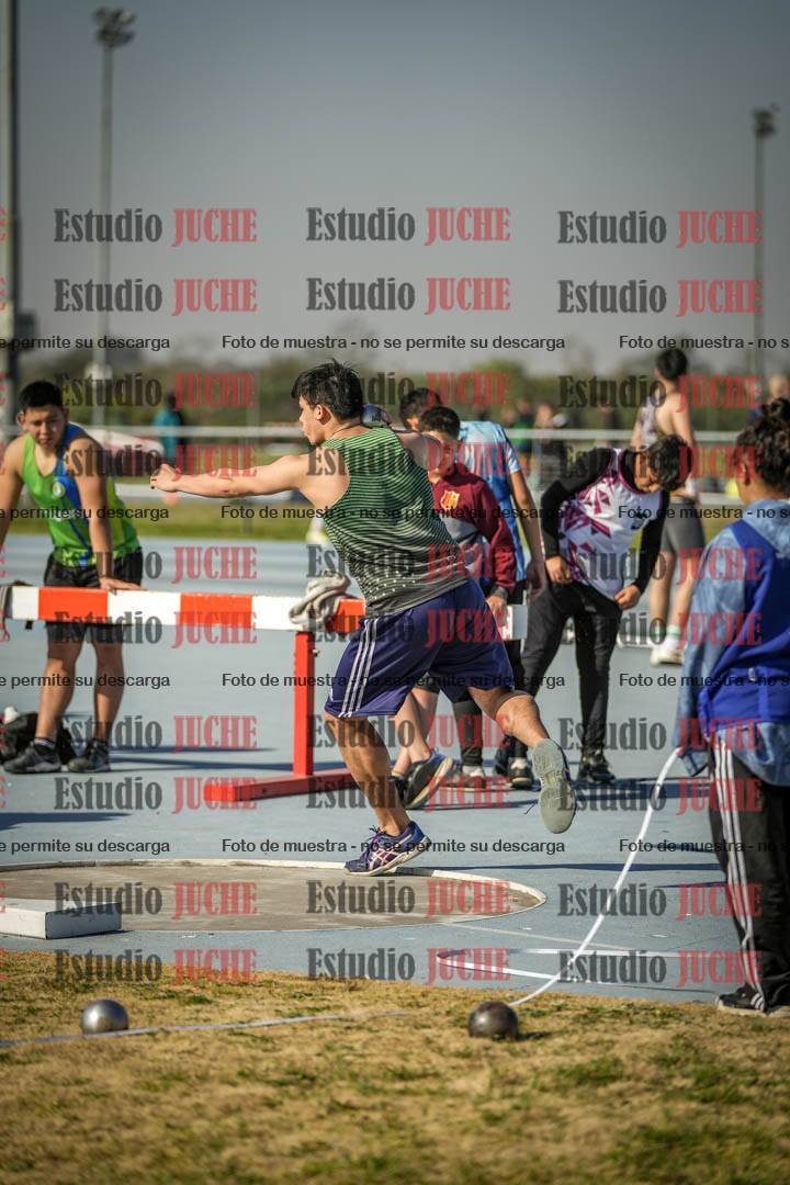 Fotos del lanzamiento de bala de varones