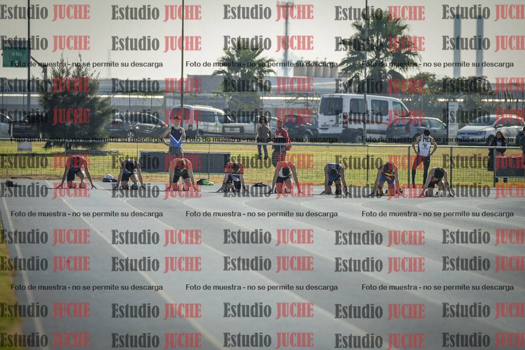Fotos de los 100 m llanos de varones