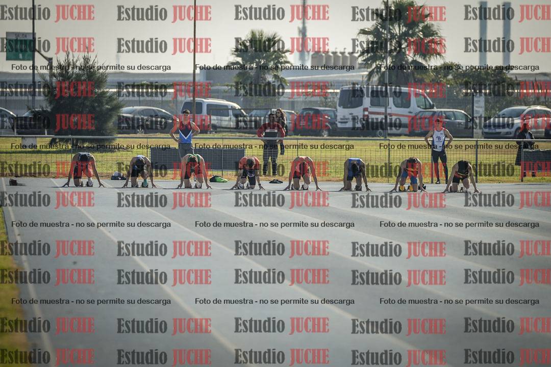 Fotos de los 100 m llanos de varones