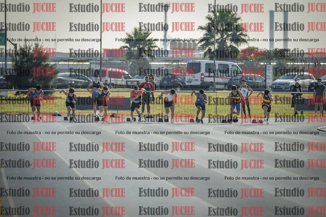 Fotos de los 100 m llanos de varones