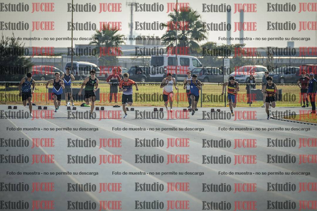 Fotos de los 100 m llanos de varones