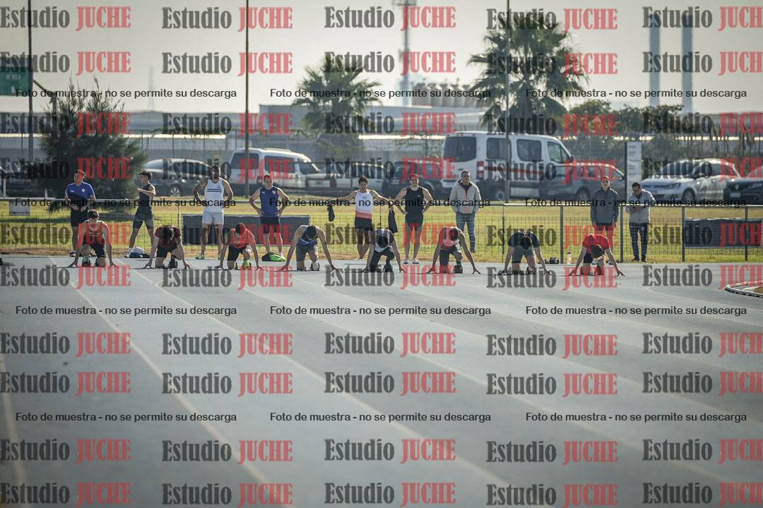 Fotos de los 100 m llanos de varones