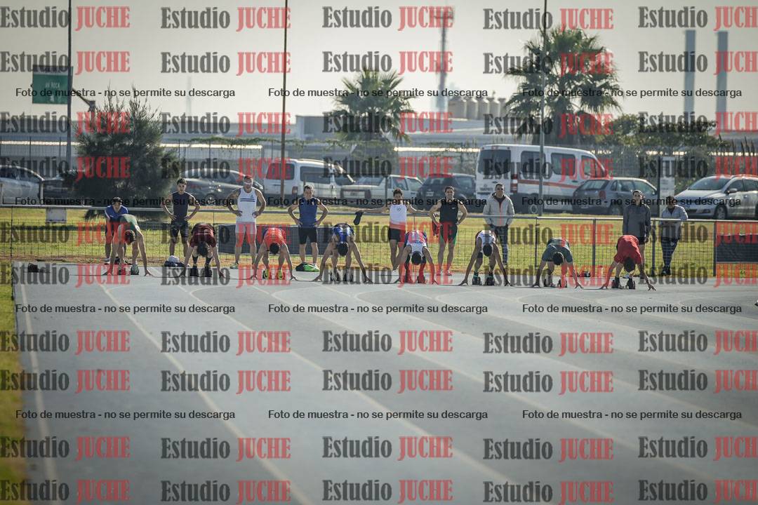 Fotos de los 100 m llanos de varones