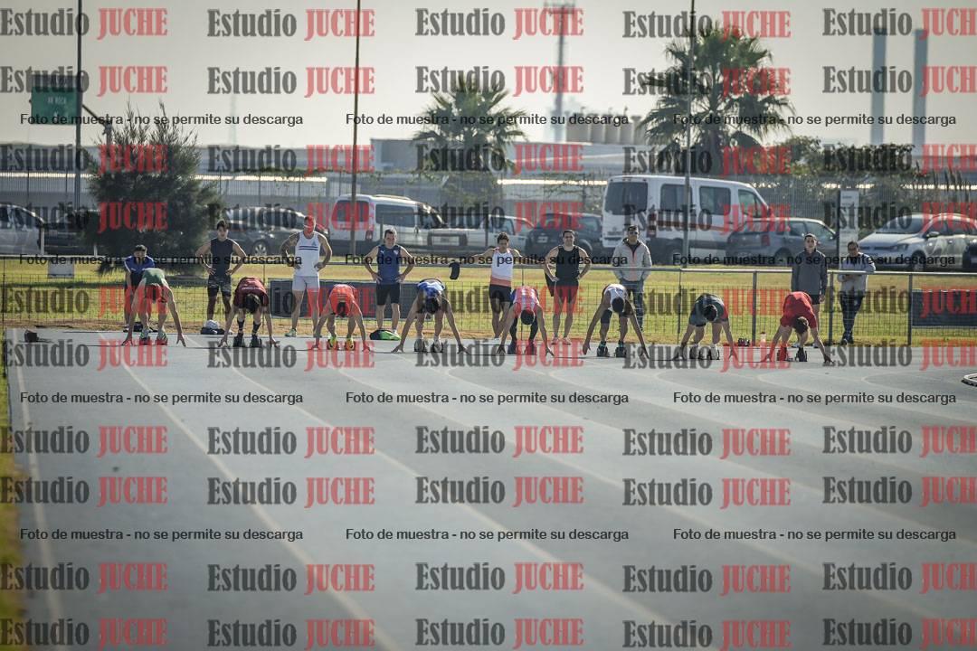 Fotos de los 100 m llanos de varones