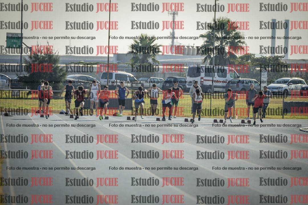 Fotos de los 100 m llanos de varones