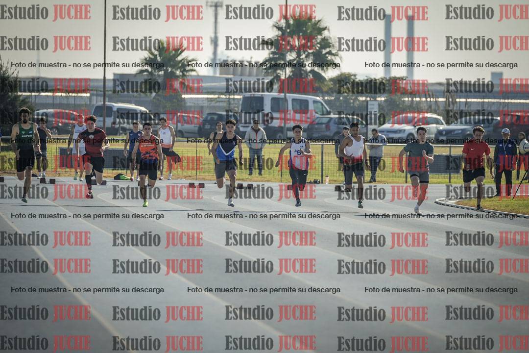 Fotos de los 100 m llanos de varones