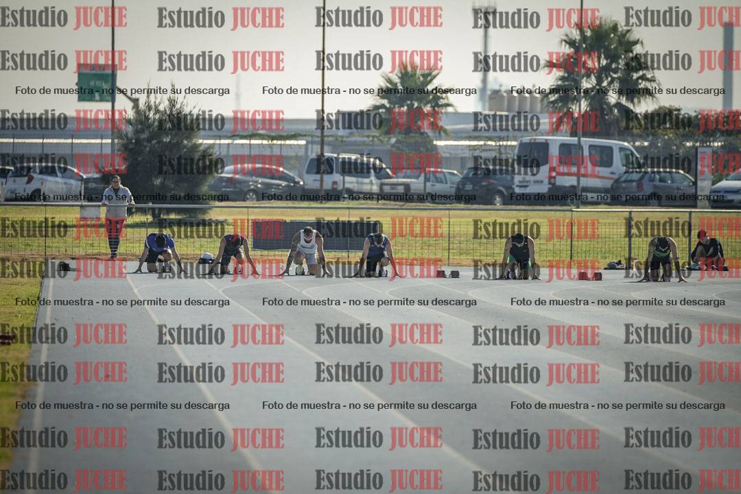Fotos de los 100 m llanos de varones